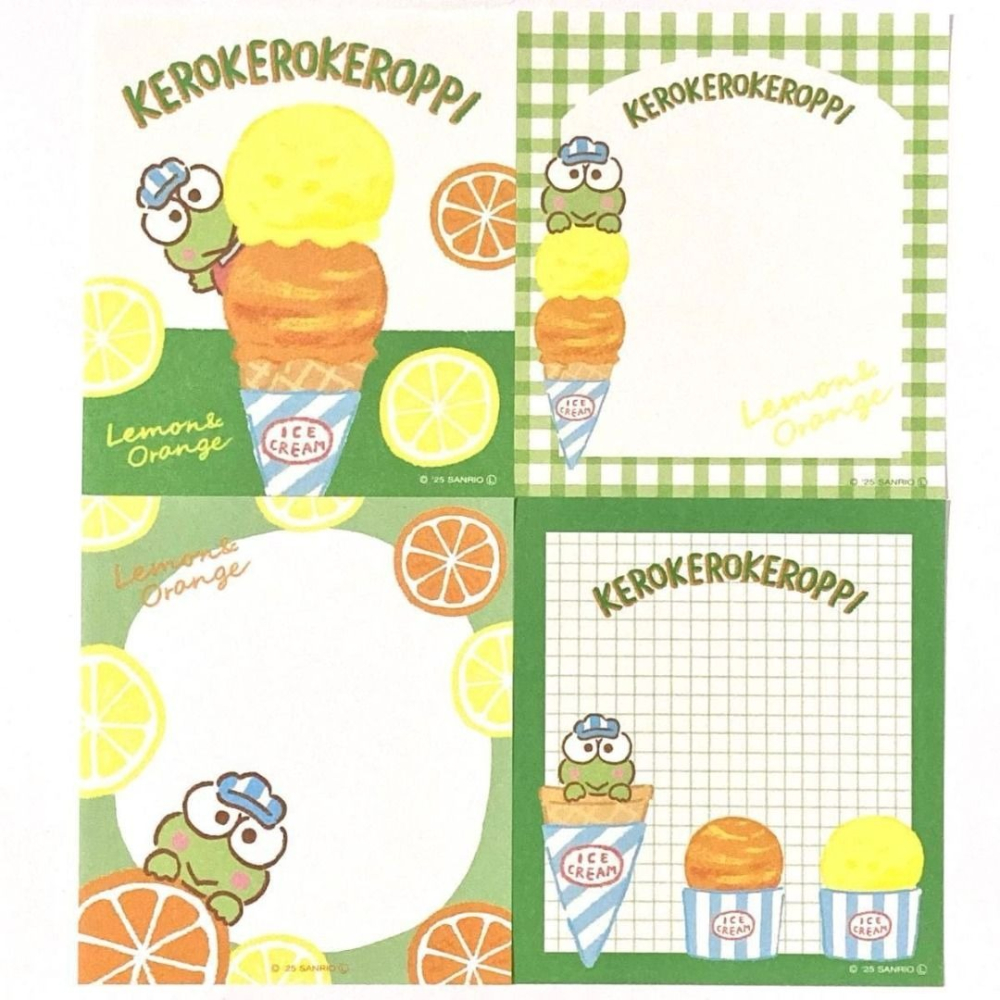 分裝｜古川紙工 x Sanrio 冰淇淋店 24款便箋｜2025 Loft限定-細節圖4