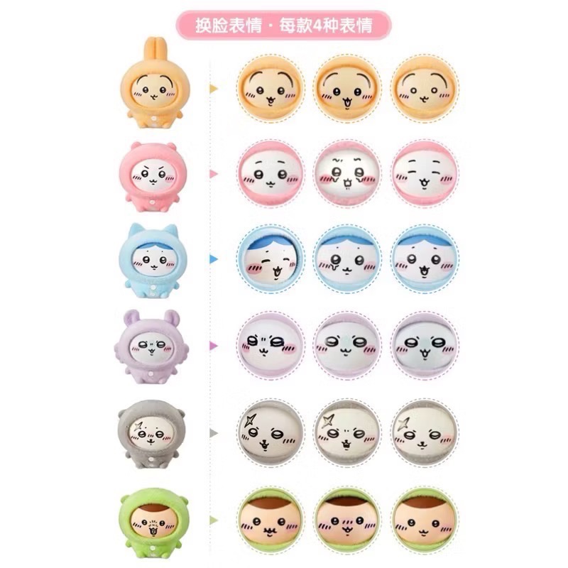 吉伊卡哇Chiikawa 睡衣系列 換臉掛件 栗子（現貨）-細節圖2