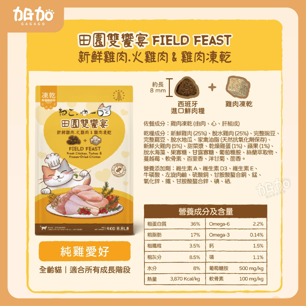 台灣現貨GAGAGO買大送小【吶一口｜無穀鮮肉凍乾飼料｜大包裝區】貓飼料 凍乾貓飼料 凍乾糧 貓咪飼料 無穀貓糧 貓主食-細節圖6