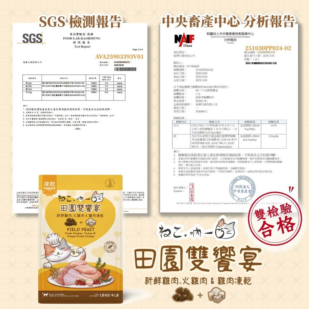 台灣現貨GAGAGO買大送小【吶一口｜無穀鮮肉凍乾飼料｜大包裝區】貓飼料 凍乾貓飼料 凍乾糧 貓咪飼料 無穀貓糧 貓主食-細節圖7