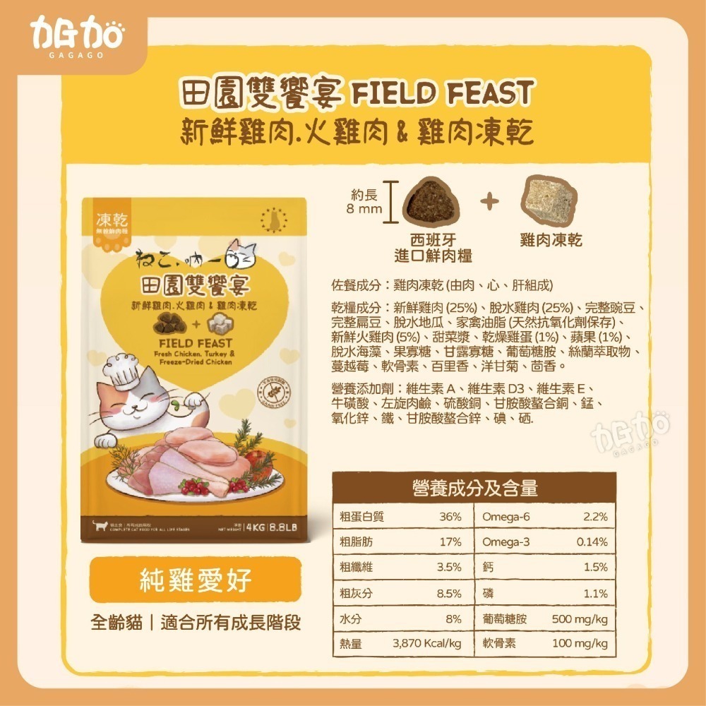 台灣現貨GAGAGO買大送小【吶一口｜無穀鮮肉凍乾飼料｜大包裝區】貓飼料 凍乾貓飼料 凍乾糧 貓咪飼料 無穀貓糧 貓主食-細節圖6