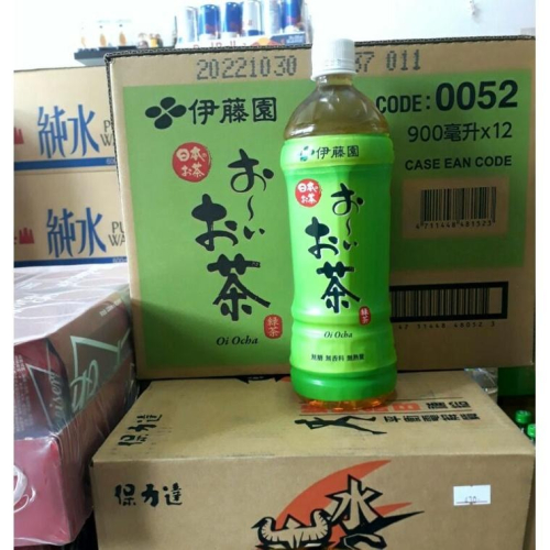 伊藤園無糖綠茶日本茶葉900mlx12瓶入/限自取