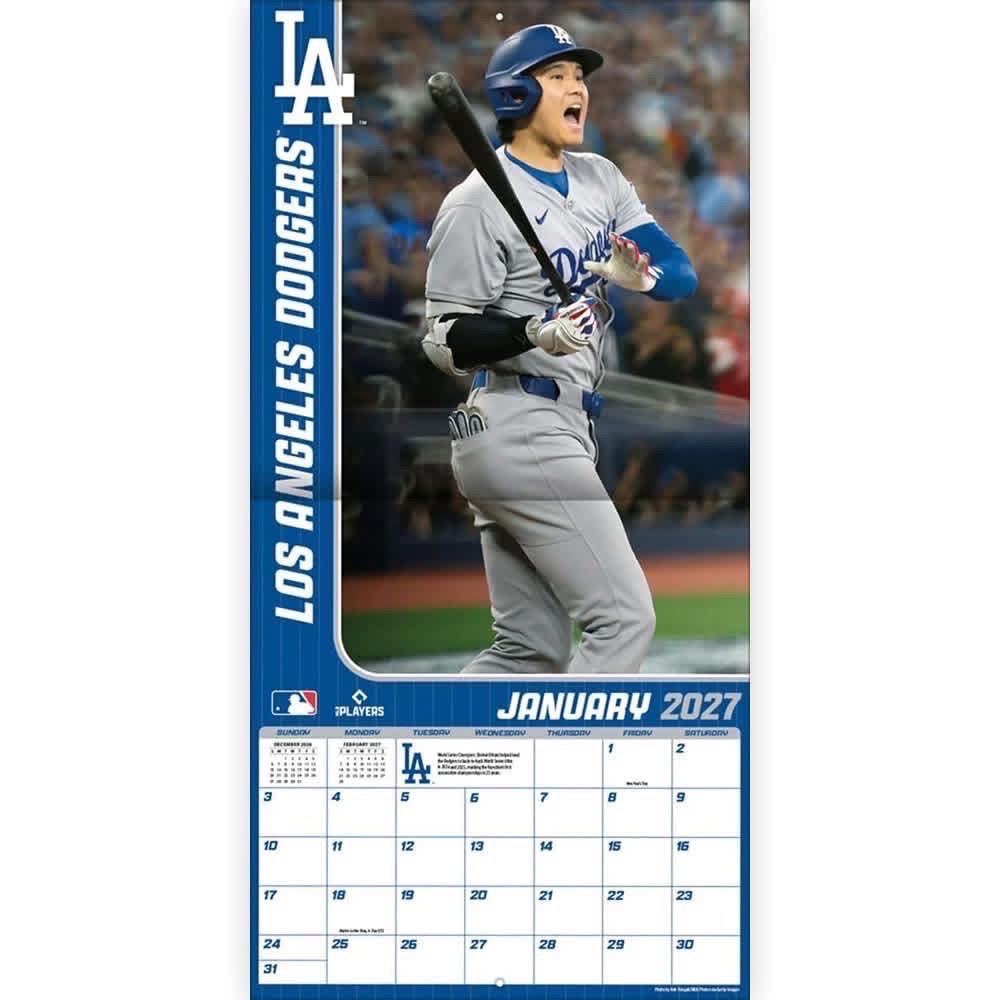預購 日本大谷翔平 SHOHEI OHTANI 2027年官方壁掛月曆-細節圖4