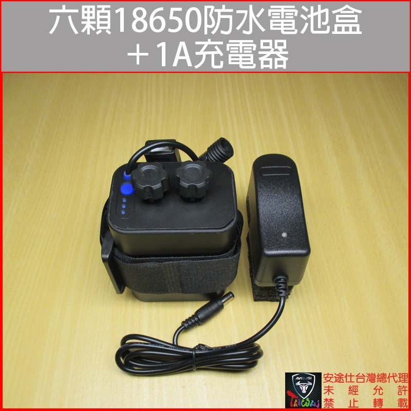 安途仕台灣總代理 現貨 六顆 18650 DC/USB 8.4V/5V 防水電池盒(不含電池)-細節圖4