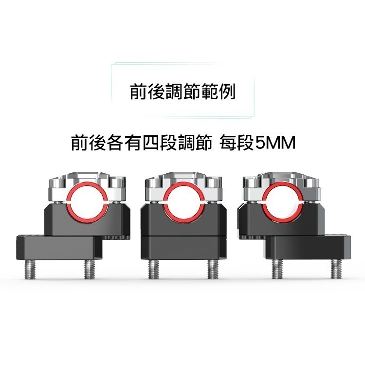 [靈獸]可調式把手加高座L4 粗把座 把手固定座 把手冠座 可調把座 ADXTG MT15 BWS FORCE2.0-細節圖5