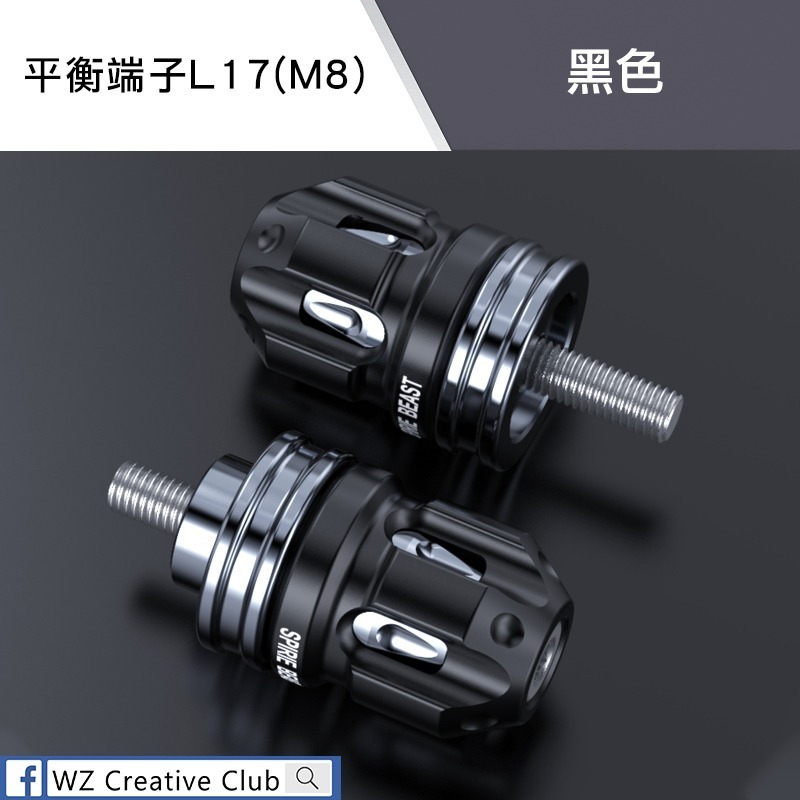 [靈獸]鋁合金造型平衡端子L17 8MM光陽車款 雷霆S G6 雷霆 把手端子-規格圖6