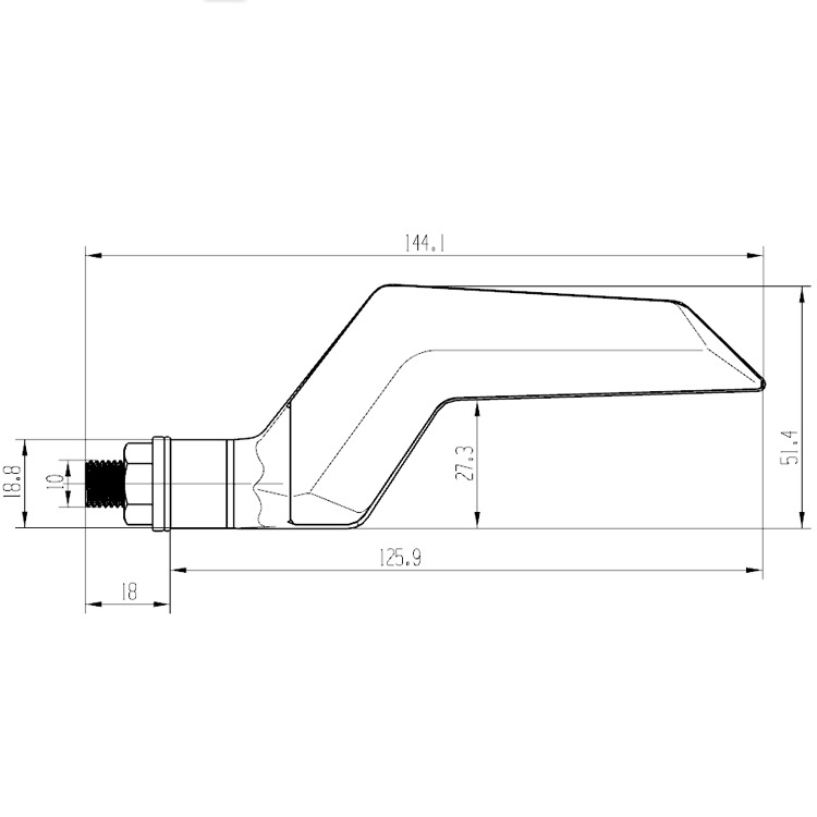 [靈獸]凌雲之翼 翼型序列式LED方向燈L22 雙色高亮流水設計 DRG 雷霆S Z400 忍者 阿魯-細節圖4