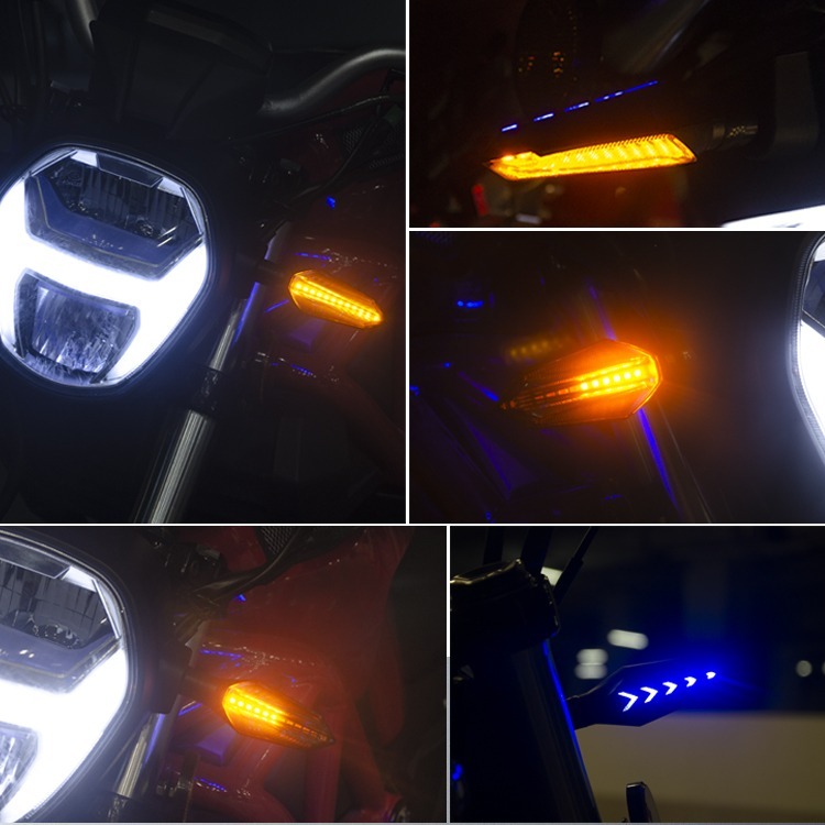 [靈獸]LED紅櫻槍造型序列式方向燈L17 背面箭頭型警示燈 重車 輕檔 DRG Force 雷霆s 野狼 cbr-細節圖2