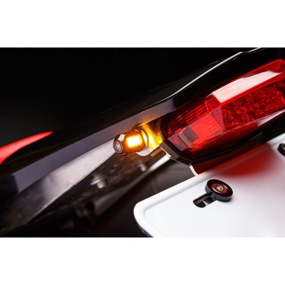 多色可選｜迷你造型 靈獸 M5 鋁合金超迷你子彈型方向燈 小型外掛式 CRF R15 DRG MMB 轉向燈 LED-細節圖3