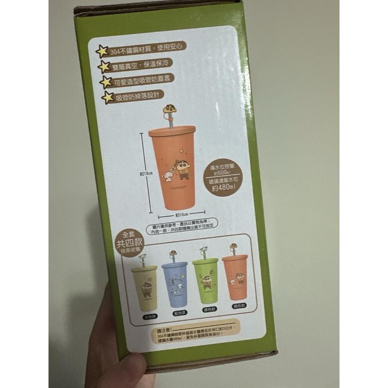 7-11 蠟筆小新 304 不鏽鋼吸管杯 雙層 保溫杯-細節圖3