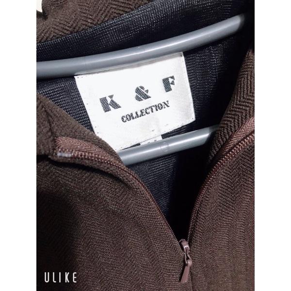 K&F 咖啡色 長洋裝 晚宴服 尺寸L號-細節圖2