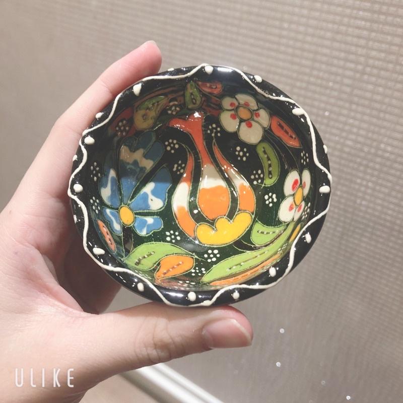 土耳其購入🧿 2入 土耳其陶瓷小碟子 🧿 手工彩繪 異國風 擺飾-細節圖3