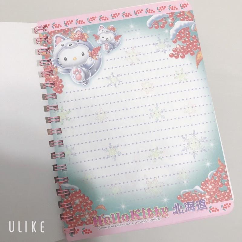 日本購入 🇯🇵 二手 Hello Kitty 限量北海道 筆記本(不議價）-細節圖3