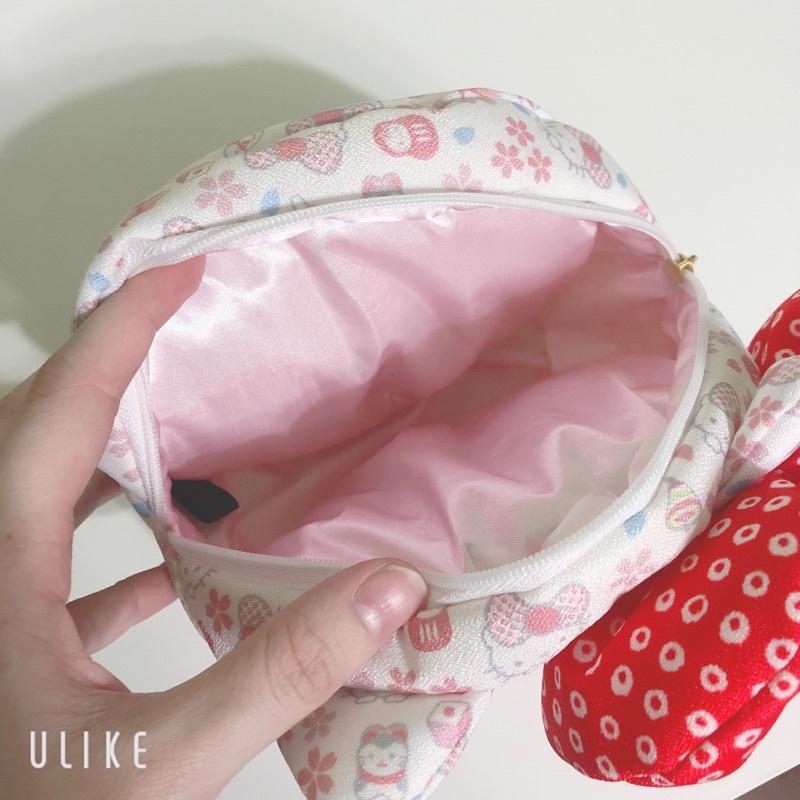 日本購入 限定Hello kitty化妝包 收納包 收納袋-細節圖2