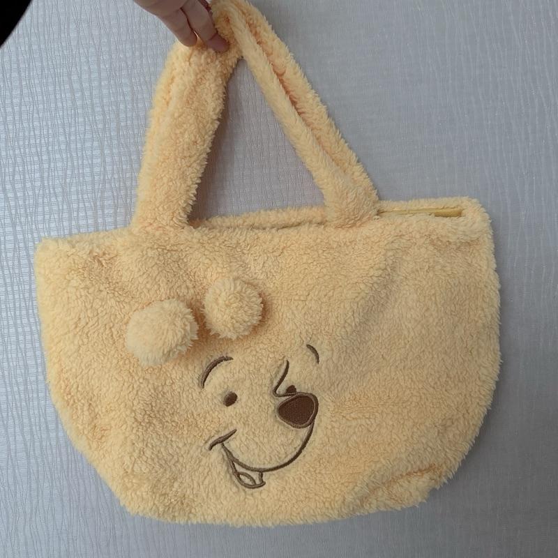 7-11小熊維尼絨布手提包 隨身包 餐袋 手提袋-細節圖2