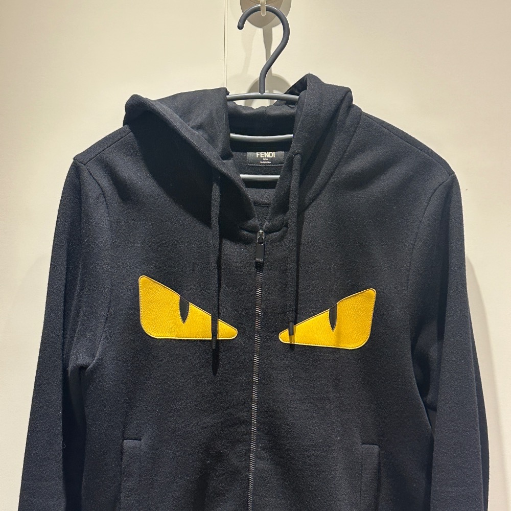 近全新｜FENDI 刷毛長版外套｜刷毛外套｜男女皆可穿｜S,M號｜冬季保暖-細節圖4