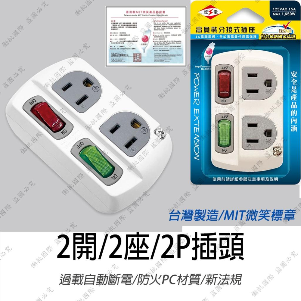 【隔日配+宅配到付】台製延長線 保固一年 過載自動斷電 壁插 6孔插座 4孔插座 開關插座 6孔延長線 4孔延長線 威電-細節圖7