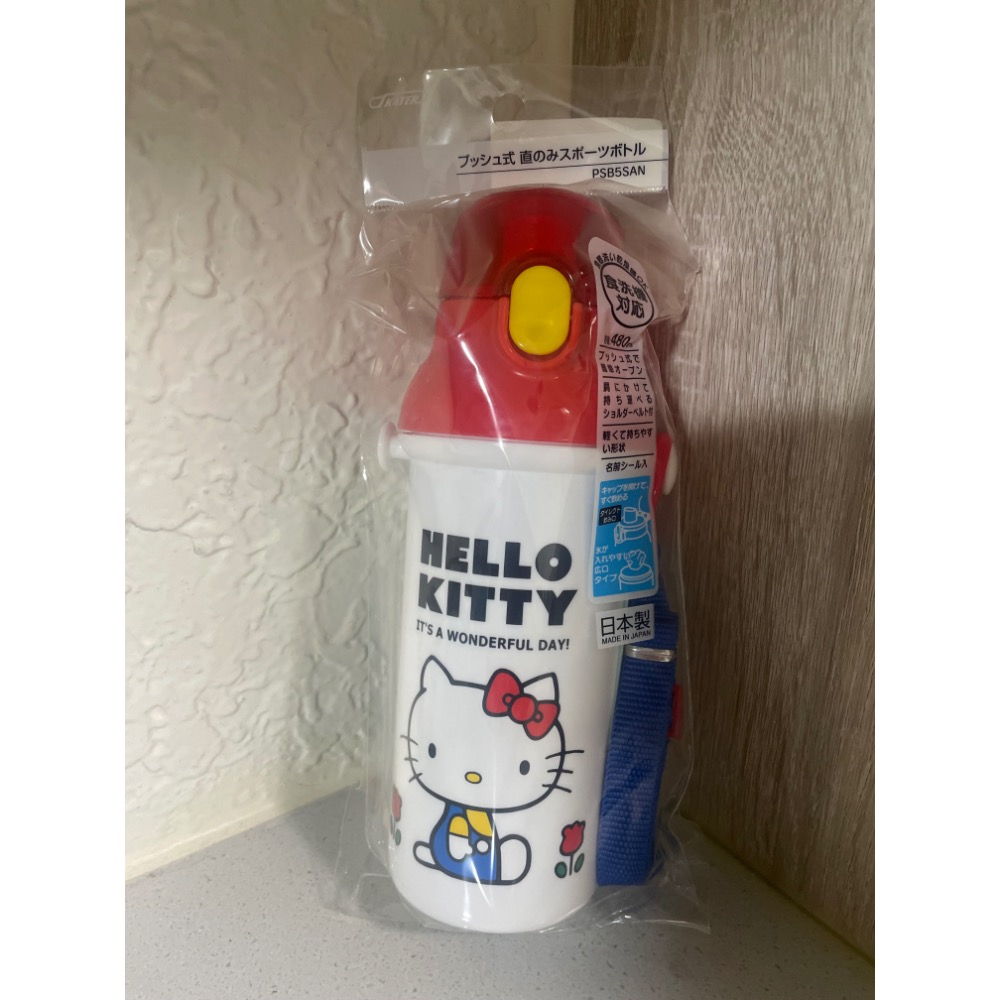 全新HELLO KITTY直飲式水壺 480ML-日本製-細節圖2