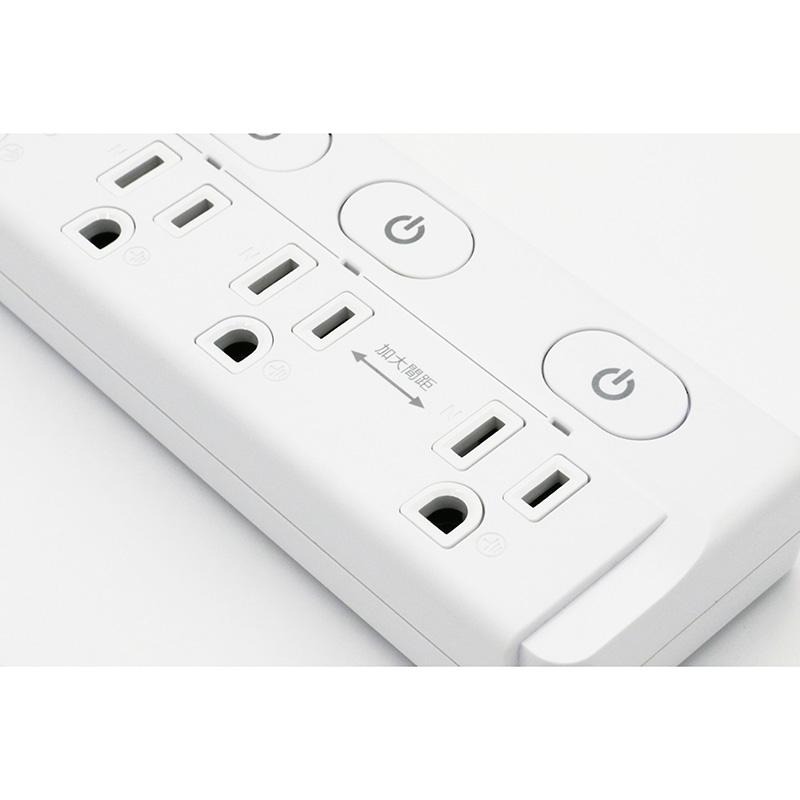 【台南現貨S-87AL】7開6插3P 兒童安全 寵物安全 獨立插座 高溫自動斷電延長線 插座 延長線 安全裝置 安全開關-細節圖8