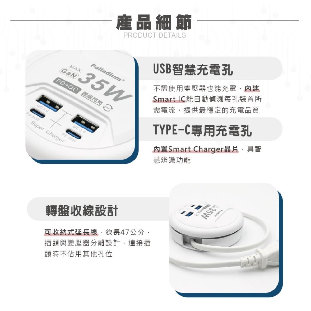 🚚原廠授權經銷商，現貨附發票🏪 延長線 多孔插座 Type-C USB 開關 快充 typeC 充電頭 豆腐頭 旅行-細節圖5