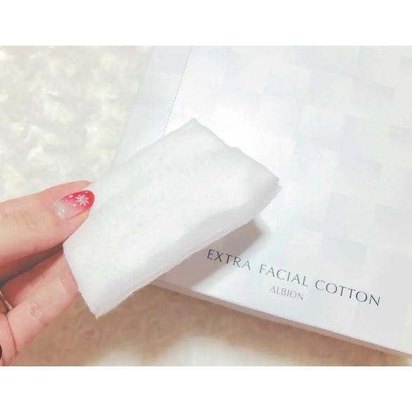 ✨LE CHÉRI代購日本原裝✨少量現貨 ALBION 按摩化妝棉 120入 艾倫比亞 濕敷 純棉 奧碧虹 化妝水-細節圖4