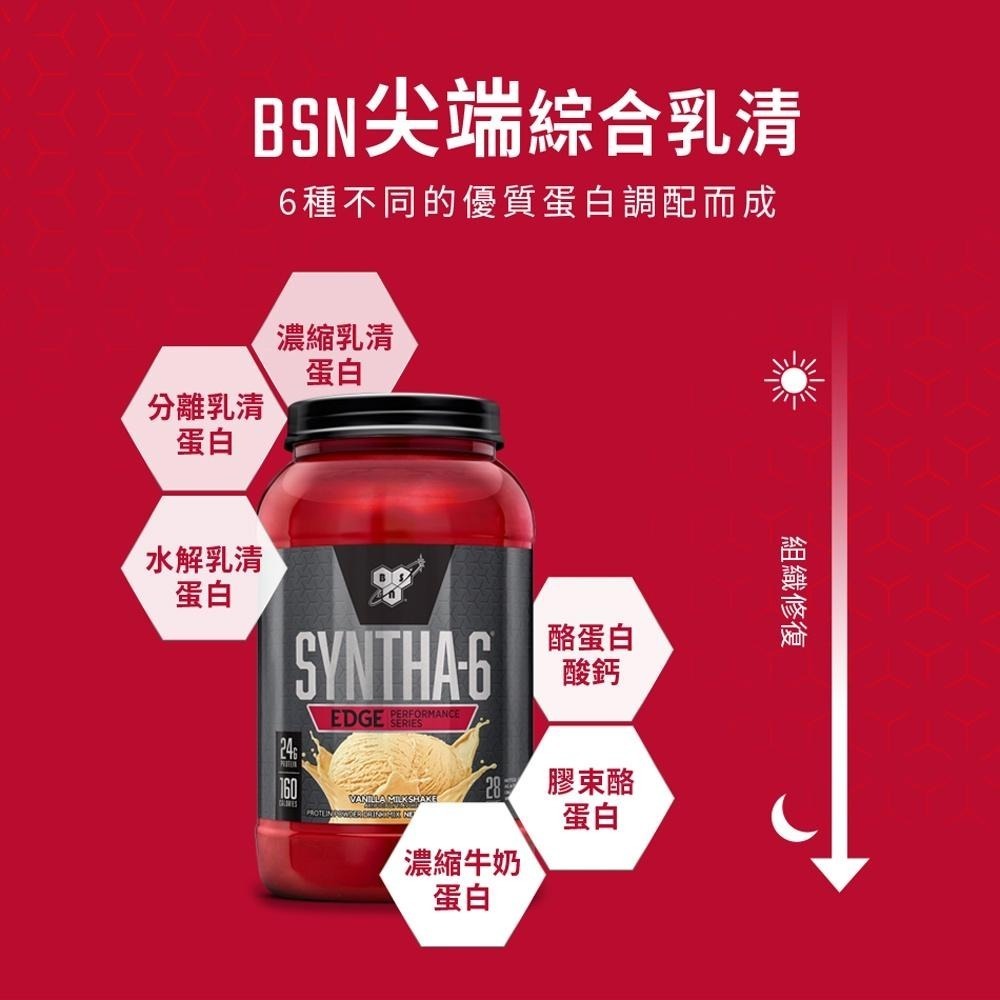 [美國BSN] Syntha-6 Edge 尖端綜合乳清蛋白 4磅 乳清 高蛋白 添加酪蛋白-細節圖3