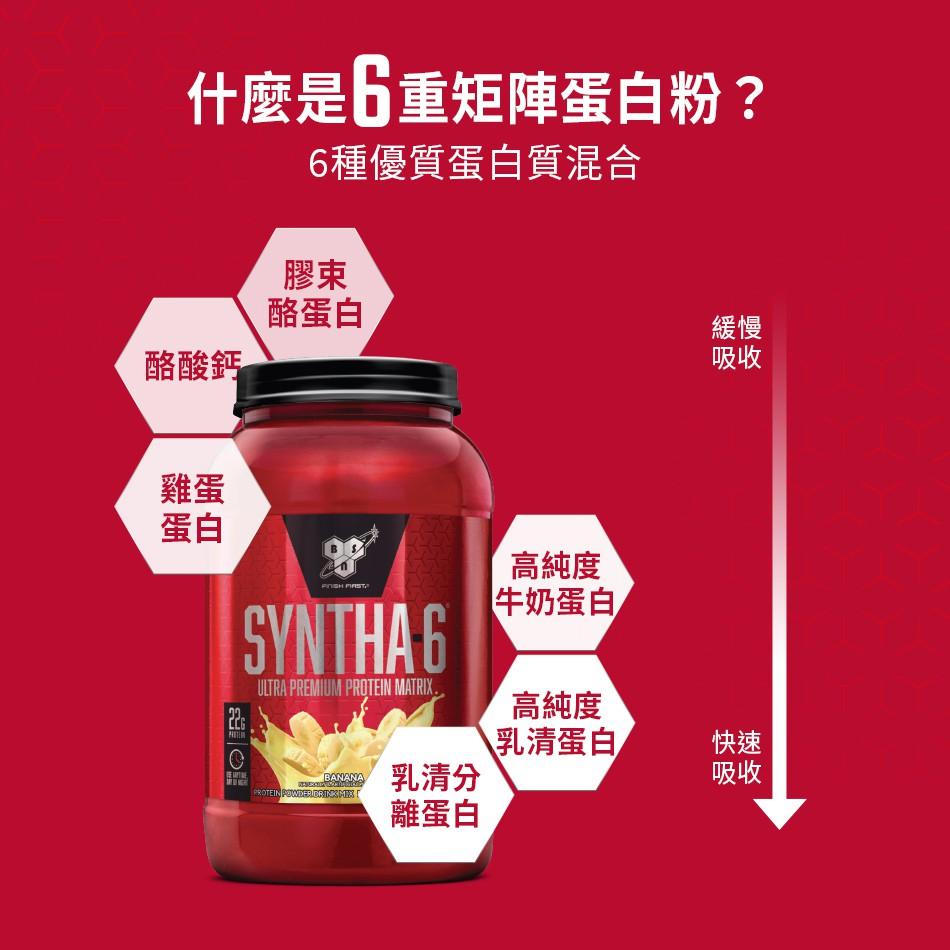 [美國BSN官方授權經銷] Syntha 6 頂級綜合乳清蛋白 5磅 乳清 高蛋白 添加酪蛋白-細節圖3