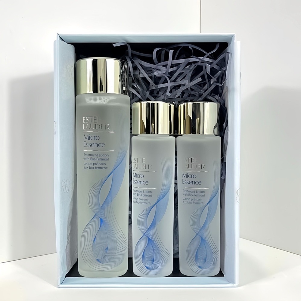 新版二代 雅詩蘭黛 微分子肌底原生露 200ML+100ML 經典版(藍) 櫻花輕盈版(粉)-細節圖2