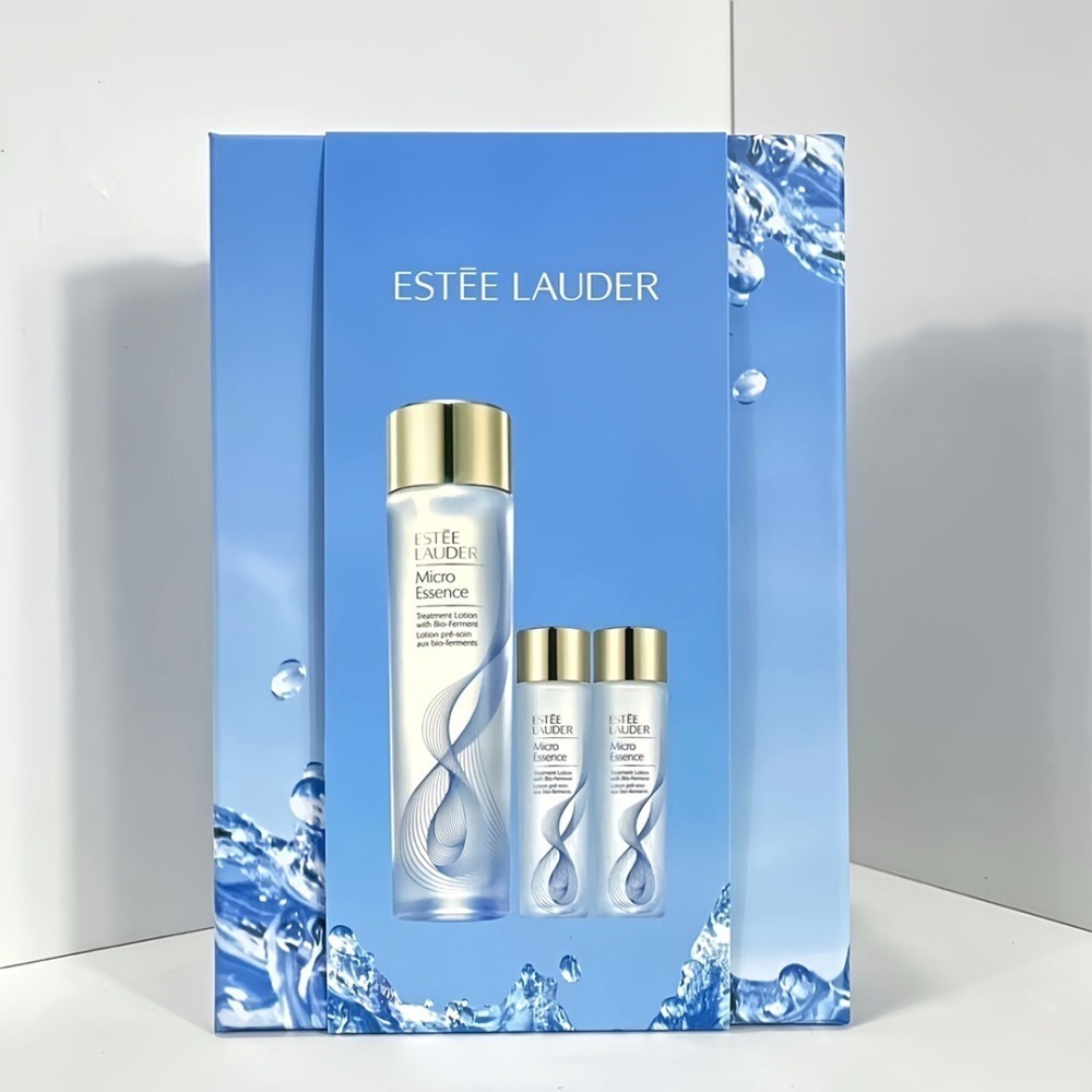 新版二代 雅詩蘭黛 微分子肌底原生露 200ML+100ML 經典版(藍) 櫻花輕盈版(粉)-細節圖4