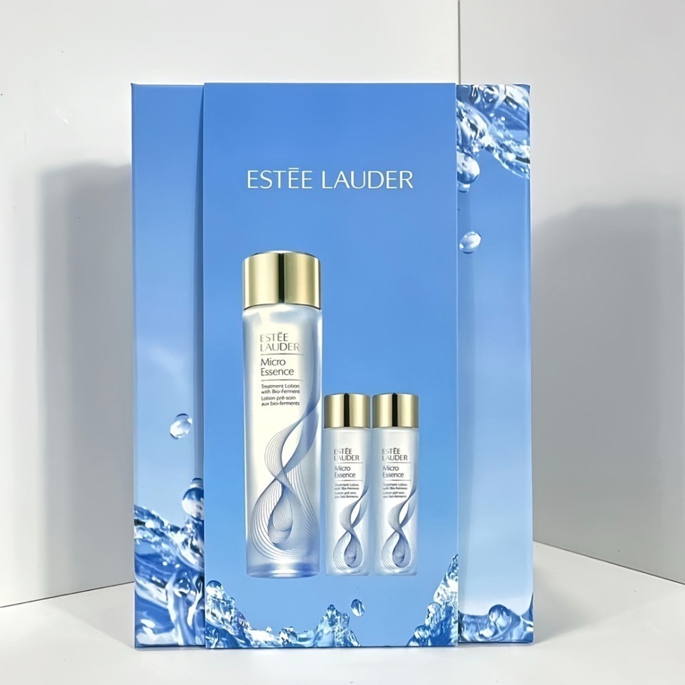 新版二代 雅詩蘭黛 微分子肌底原生露 200ML+100ML 經典版(藍) 櫻花輕盈版(粉)-細節圖4