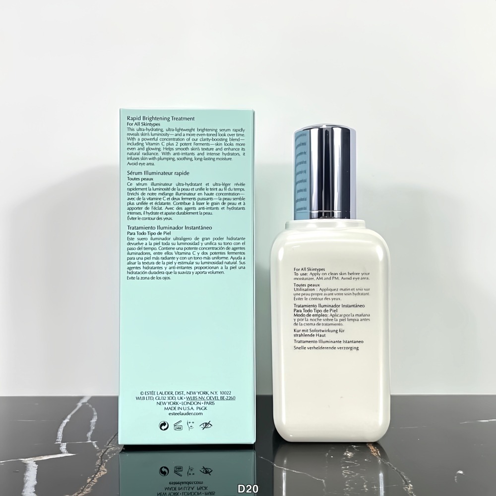 雅詩蘭黛 100ml 加大-Pro極速淨白淡斑精華-小白瓶澎潤肌膚精華液-細節圖2