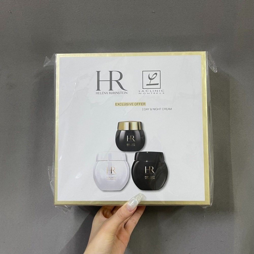 限量款-HR赫蓮娜黑白繃帶套 木盒裝附官方禮袋  加贈黑繃帶眼霜15ml-細節圖2