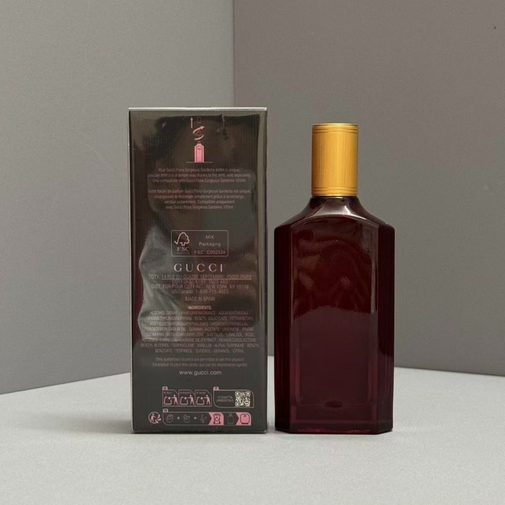 Gucci Flora Intense 華麗梔子花極致女性淡香精 100ml-馥郁版-細節圖2