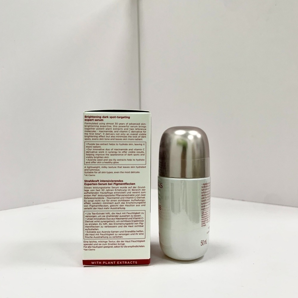 全新CLARINS 克蘭詩 氧氣亮白光感精華50ML~光芒小瓷瓶50ml-細節圖3