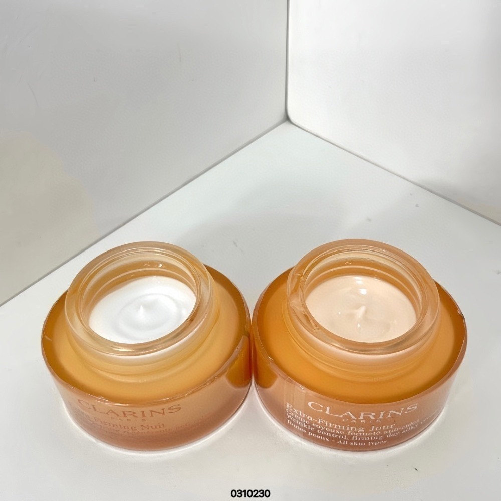 Clarins 克蘭詩 煥顏緊緻彈力日夜保養特惠組-弹簧面霜两件套-細節圖3