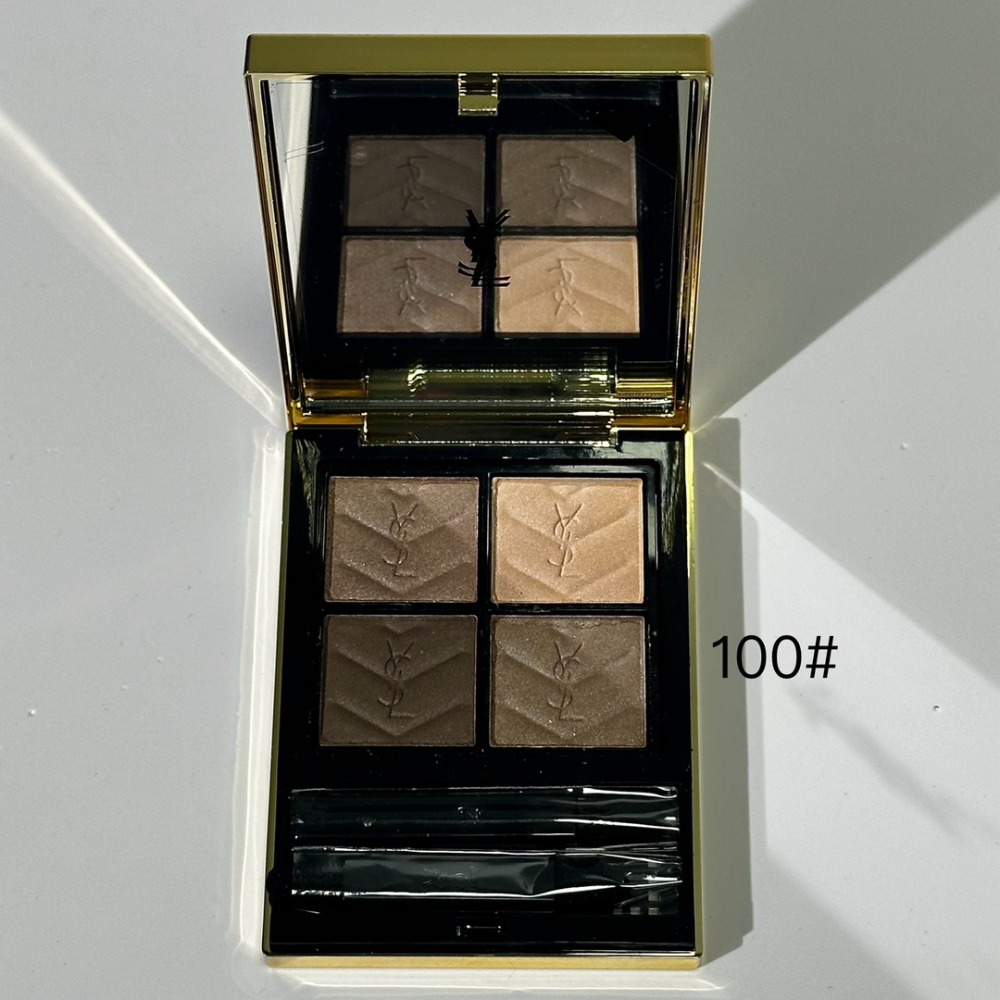 YSL 時尚4色眼影盤4g 皮革眼影盤 聖羅蘭 四色眼影 100  400 700-皮革四色眼影-規格圖6