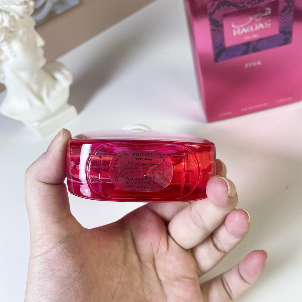 Rasasi Hawas Pink 心動(粉) EDP 100ml-哈瓦斯女士-粉色-細節圖5