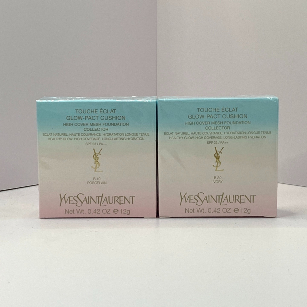 YSL 聖羅蘭 超模光感精華水氣墊 12g 光澤持妝-馬卡龍漸變氣墊-細節圖2