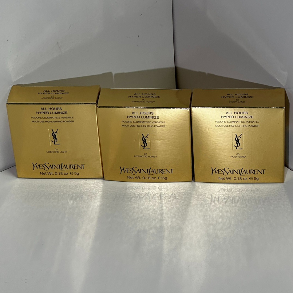 YSL 聖羅蘭 2025新品 白色皮革高光5g  打亮-皮革高光粉餅-細節圖3