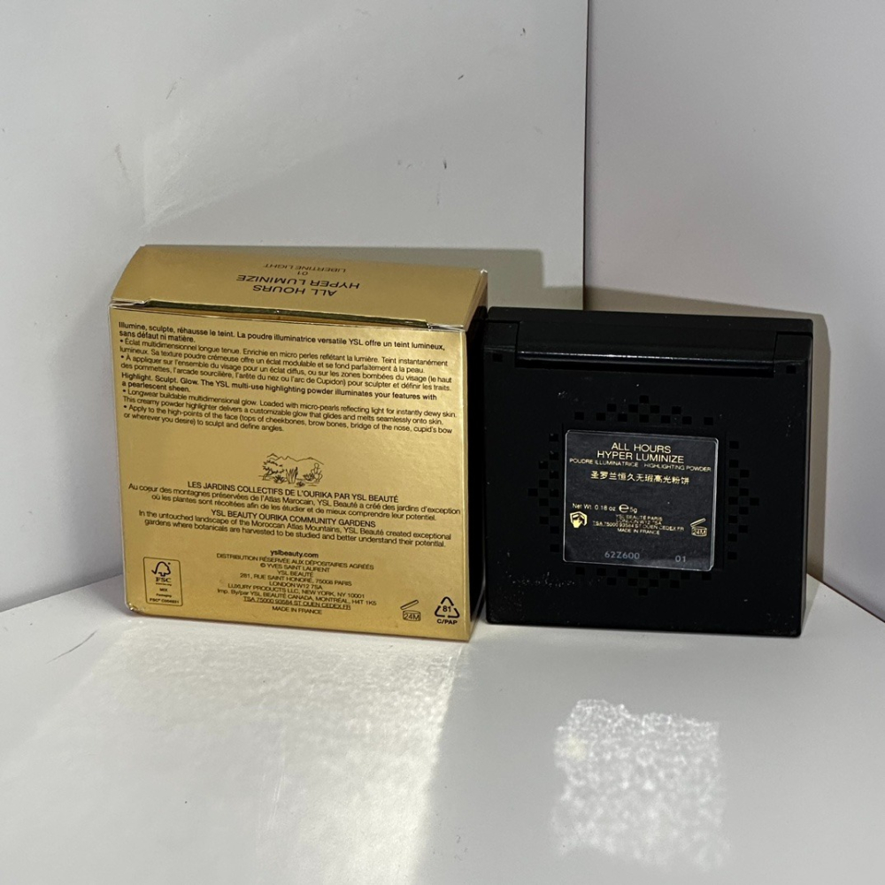 YSL 聖羅蘭 2025新品 白色皮革高光5g  打亮-皮革高光粉餅-細節圖4