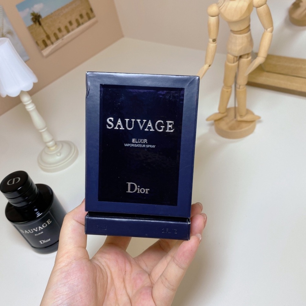 Dior Sauvage Elixir 迪奧曠野之心香水木盒典藏香精男士60ml--細節圖4