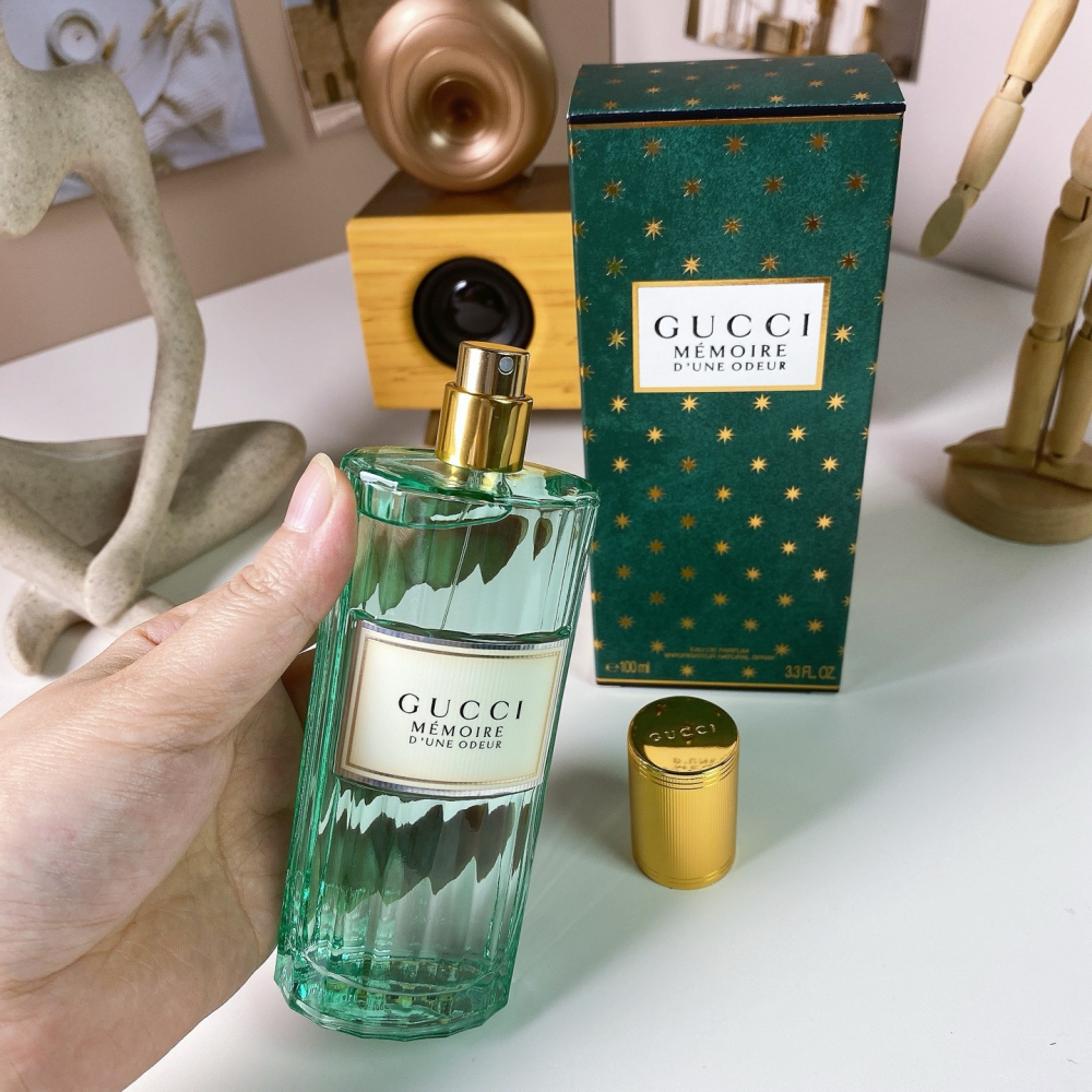 Gucci Memoire 記憶之水 淡香精 中性香水 100ml -綠色氣味記性-細節圖3