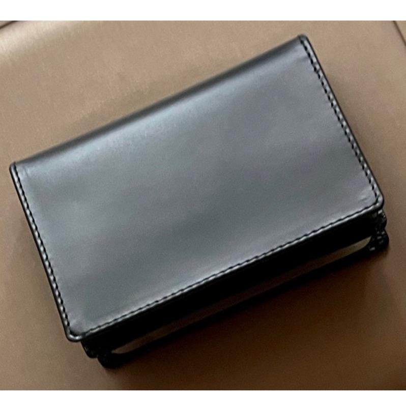 日本帶回日本製造牛皮真皮1⃣️黑色素面名片夾卡片夾2⃣️咖啡色紋路-細節圖2
