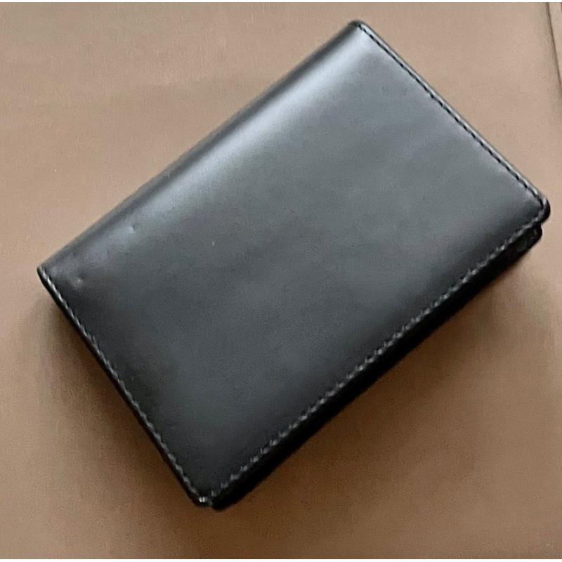 日本帶回日本製造牛皮真皮1⃣️黑色素面名片夾卡片夾2⃣️咖啡色紋路-細節圖3