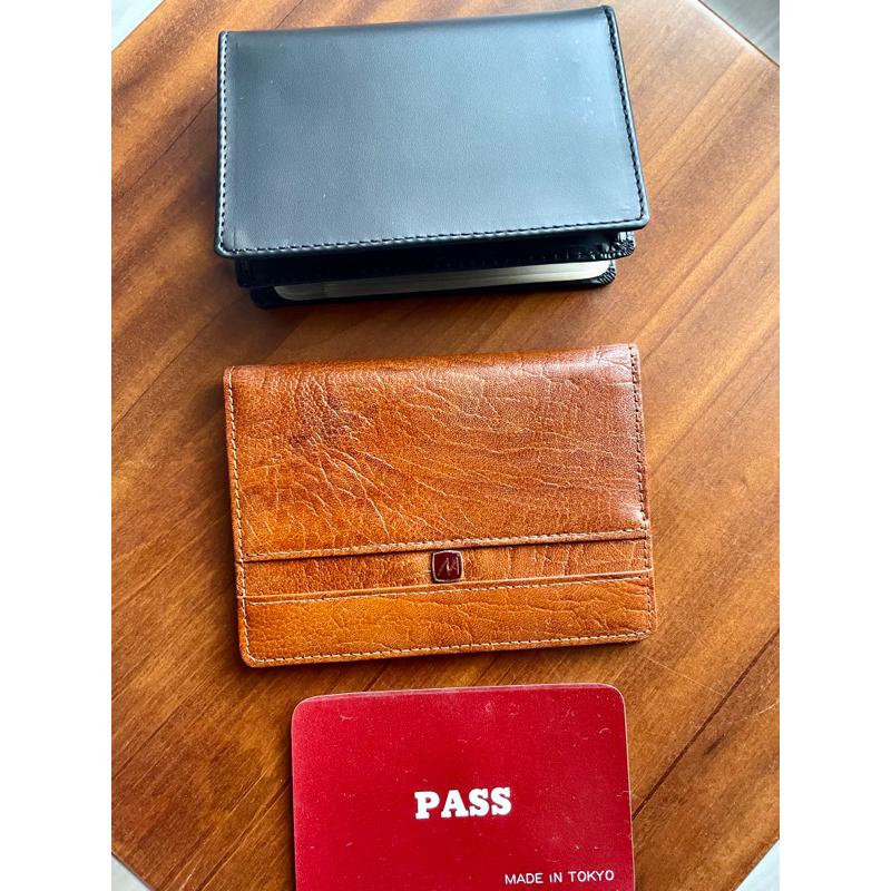 日本帶回日本製造牛皮真皮1⃣️黑色素面名片夾卡片夾2⃣️咖啡色紋路-細節圖9