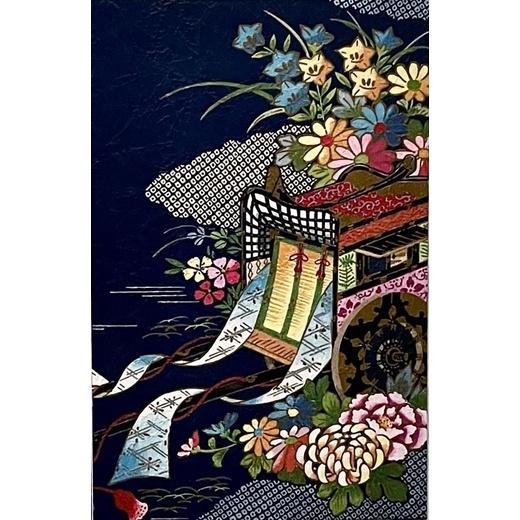 清水寺（有點點雪花）旭日富士山仙鶴雲海（立體印刷）三重塔（清水寺和京都東山的象徵）純正昭和年代製作精細和紙卡片賀年卡-細節圖7