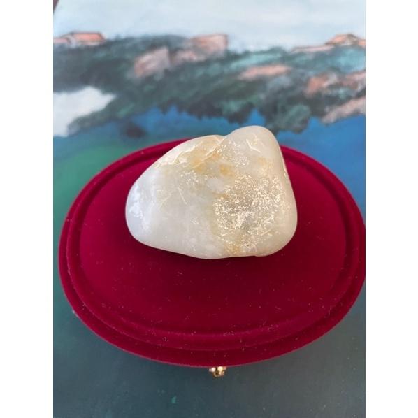 1⃣️純正真新疆和闐玉和田玉有綹裂 有瑕疵 適合做標本盤玩把玩案頭 帶皮有毛細孔2⃣️銀琺瑯燒景泰藍墜頭-細節圖3