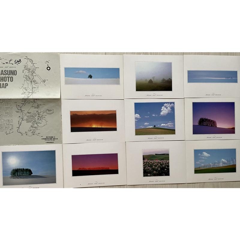 真正復古懷舊明信片風景明信片（非復刻版）35年前日本北海道富良野（含拍攝風景地區之地圖）-細節圖2