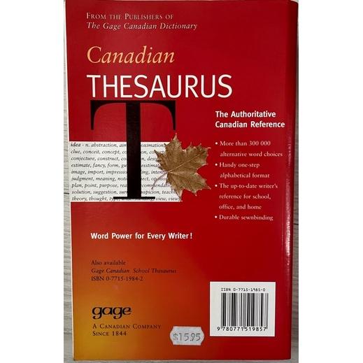 近全新進口英文書1⃣️Gage Canadian Thesaurus語言學習同義字英語字典2⃣️波特墓園英文版上下冊合售 青衣櫃