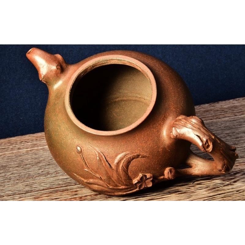 日本帶回紫砂銷日紫砂壺可心款民國初知名商號金鼎商標-早期壺約420cc帶日本桐木箱-細節圖4